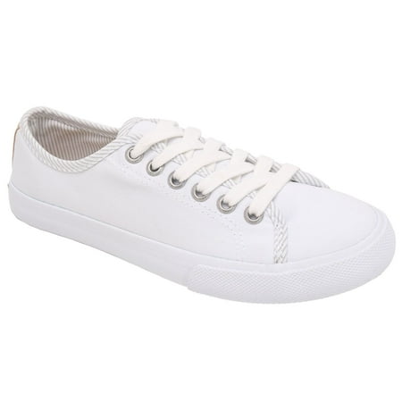 white canvas sneakers walmart