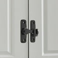 thumbnail image 3 of Cerradura para puerta corrediza de granero con pestillo abatible de 90 degree y 180 degree Negro, 3 of 9