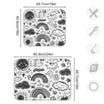 thumbnail image 5 of Yayeee Dish Drying Mat for Kitchen Counter Ultra Absorbent Easy Clean Pad 18x16", Clouds and Suns, 5 of 7