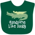 thumbnail image 3 of Inktastic Alligator Handsome Like Daddy Baby Boy Boys Baby Bib, 3 of 4