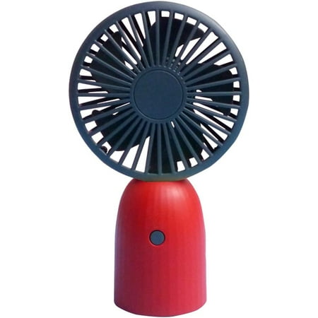 

Egebert USB Charging Mini Fan Portable Outdoor Mute Fan Handheld Fan Summer Cooling Fan Grey and Red for Outdoor/Desktop