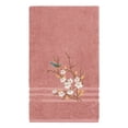 thumbnail image 3 of Authentic Hotel and Spa  Turkish Cotton Blue Bird Embroidered Tea Rose 3-piece Towel Set, 3 of 5