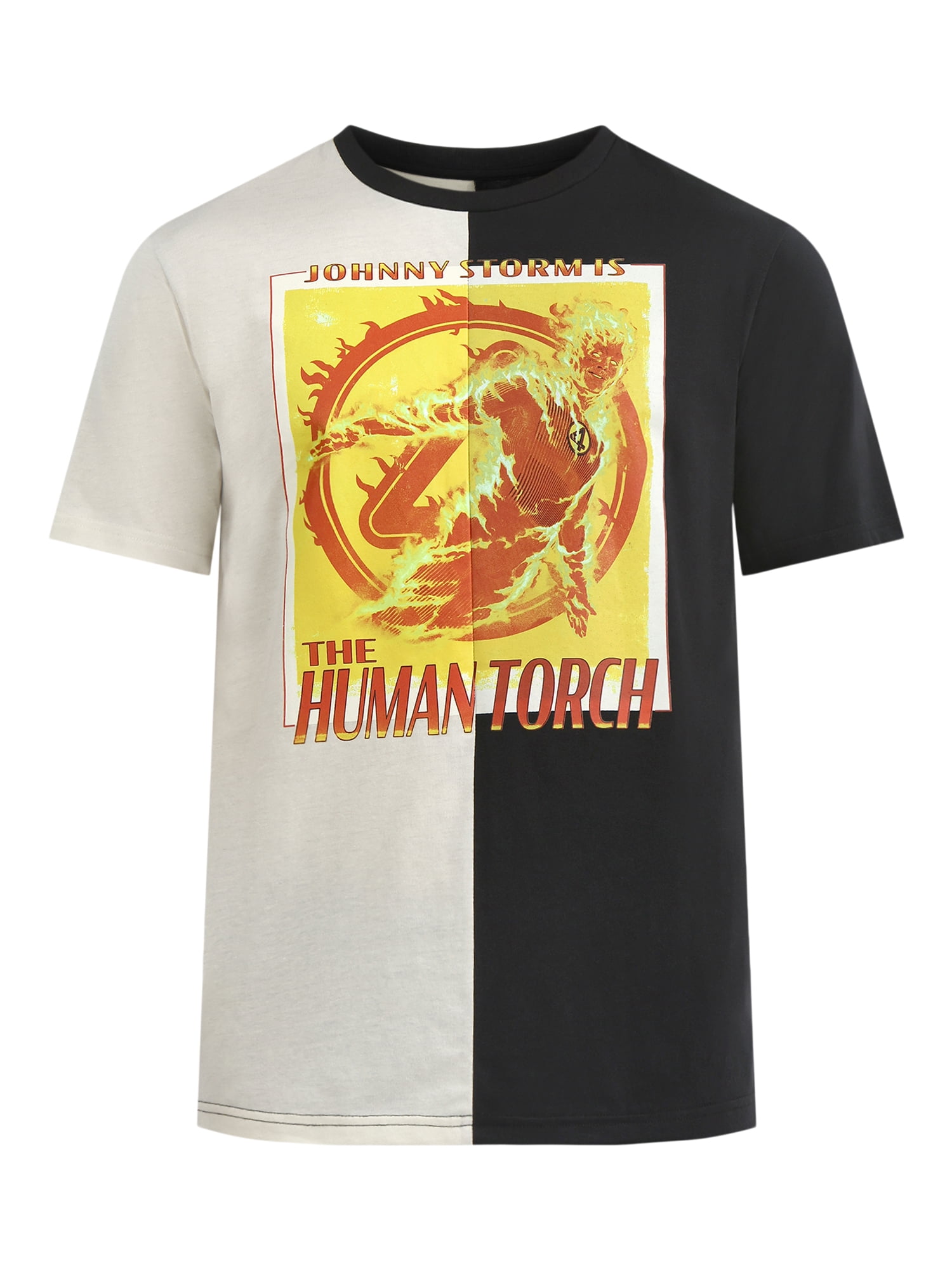 Fantastic Four, Men's & Big Men's Graphic T-Shirt, Johnny The Human Torch, Sizes S-3XL