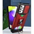 thumbnail image 4 of Case for Samsung Galaxy A53 5G with Card Holders, Cover with Slide Camera Protection Built-in Magnetic Kickstand Phone Case for Samsung Galaxy A53 5G TC Purple, 4 of 7