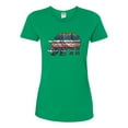 thumbnail image 2 of Plaid Paisley Retro Vintage Rhino Animal Lover Womens Graphic T-Shirt, Kelly, 3XL, 2 of 4