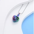 thumbnail image 3 of Crystal Cremation Jewelry Dolphin Heart Urn Necklace for Ashes for Women Crystal Heart Urn Locket Pendant Memorial Ashes Keepsake Necklace, 3 of 7