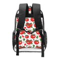 thumbnail image 2 of Sikiie Hand Drawn Tomatoes Clear Backpack, Transparent Bookbag for School for Women Men, Capacity Clear Bag for College, Travel, 2 of 7