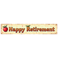 thumbnail image 1 of Happy Retirement Banner with Apple Decor Background Party Decors Retirement Celebration Photography Props Backdrop Decorations, 1 of 4