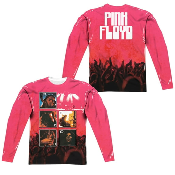 Pink Floyd Live (Front Back Print) Mens Long Sleeve Sublimation Shirt