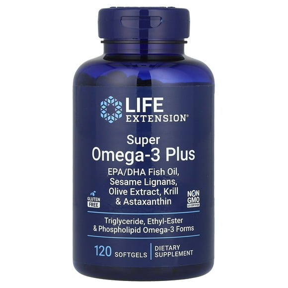 LIFE EXTENSION | SUPER Omega-3 PLUS EPA/DHA FISH OIL | 120 SOFTGELS