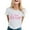 White, variant on TIANZEN Ladies Fashion Casual Letter Printed Round Neck Short Sleeved T Shirt Top 10 Women Compression Shirts Long Sleeve Long Sleeve Tall Shirt Women for Women Long Sleeve
