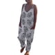 thumbnail image 4 of Mono de mujer, monos, monos, monos para verano, sin mangas, con bolsillos, estampado, paquete de pies, pantalones, mono de moda, pantalones Odeerbi ODB-2, 4 of 5