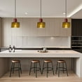 thumbnail image 6 of Comfortable Small Pendant Light Mid-Century Modern Glass Lampshade Hanging Light For Kitchen Island Bedroom, 6 of 8