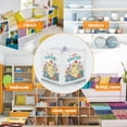 thumbnail image 5 of Iauyy Foldable Home Closet Storage Bins - Waterproof 300D Oxford Rectangle Baskets with Handles for Clothing Storage Books，The Colorful Cartoon Chicken, 5 of 6