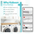 thumbnail image 2 of Kaboon Washer Dryer Countertop with Edge Rails, 27.5" x 54", Light Walnut, 2 of 7