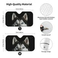 thumbnail image 3 of KAKALAD Husky Dog Head 02 Folding Aluminum Windshield Car Sun Shades 51"x 27.5", 3 of 9
