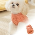 thumbnail image 2 of Dog Sweater, Pink Dog Pullover Sweater, Turtleneck Knitwear, Dog Outfits for Small Dogs and Medium Dogs, Warm Clothes for Bulldog, Poodle, Yorkshire, Cocker Spanie etc., 2 of 5