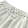 thumbnail image 6 of EOYWHK Beach Shorts with Pockets Elastic Waist Stretchy Mens Casual Shorts Soft Lightweight Breathable Casual Activewear for Men Beige, Size XXL, 6 of 8