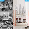 thumbnail image 3 of Organizador de encimera de baño FsyueYun de 2 niveles en oro rosa, 3 of 7