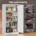 thumbnail image 6 of SOLAURA 72 inches Tall Metal Garage Storage Cabinets, Lockable Steel Storage Cabinet with Doors and Adjustable Shelves for Office, Home, Shops, Garage, Assembly Required, White, 6 of 7