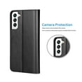 thumbnail image 6 of Galaxy S22+ 6.6" Case, Galaxy S22+ 6.6" Wallet Case, Galaxy S22+ 6.6" Leather Case, Tekcoo PU Leather Folio Flip Cover Magnetic Closure TPU Shockproof Protective Case Kickstand Strap -Black, 6 of 11