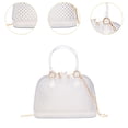 thumbnail image 2 of Yinanstore Crossbody Chain Bag Lady Portable Summer PVC Jelly Shell Handbag for Party Beach, 2 of 8
