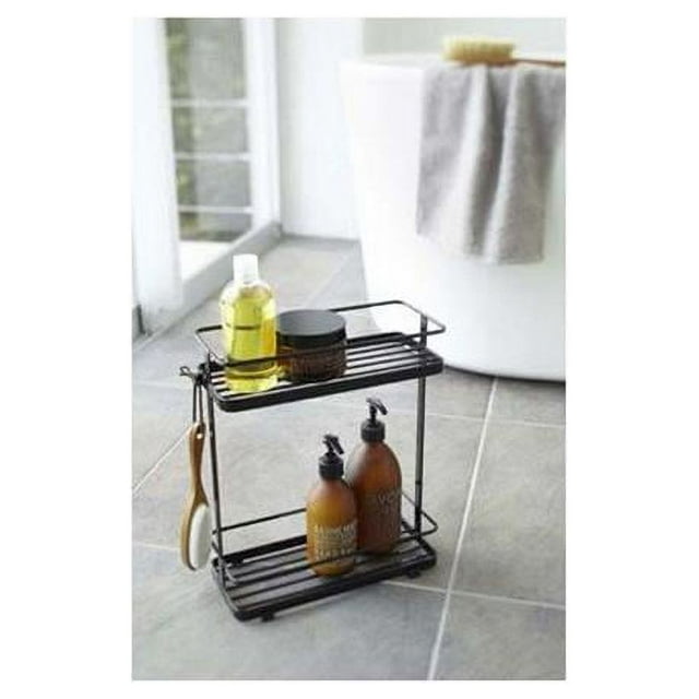 YAMAZAKI home 6791 4.7 x 11 in. Tower Bath Rack - Black