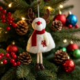 thumbnail image 2 of Feledorashia Christmas Plush Doll Ornament, Stuffed Holiday Tree Pendant, Soft Winter Character with Knit Details and Attached Hanging Loop, Cozy Decoration for Branches Garlands Shelves and Mantels, 2 of 5