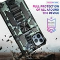 thumbnail image 5 of Camouflage Magnetic Kickstand Case for Apple iPhone 14 Pro Max, Military Grade Heavy Duty Shockproof Protection Army Camo Phone Cover Case for iPhone 14 Pro Max MC Mint Green, 5 of 13