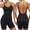 Black, variant on Women's Body Backless Undergarment Plus Size Shapewear Khaki M