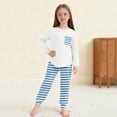 thumbnail image 6 of BLVB Boys Girls Fall Clothes Set Long Sleeve Tops T-Shirt and Jogger Pants Casual Outfits Loungewear for 5-14 Years Kids, 6 of 7