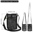 thumbnail image 2 of Uxcell Water Bottle Holder with Adjustable Shoulder Strap Mesh Water Bottle Carrier, Black, 2 of 6