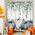 thumbnail image 4 of Shower Curtain 72"W x 72"L Fall Thanksgiving Pumpkins Rustic Leaves Fabric Shower Curtains Set with Hooks Water Repellent Bathroom Curtains Machine Washable Bathroom Accessories, 4 of 6