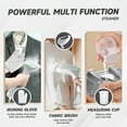 thumbnail image 4 of Aonhom Steamer for Clothes, Handheld Clothes Steamer with 260ml Water Tank, 1300W Portable Travel Garment Steamer, White, 4 of 9