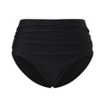 thumbnail image 6 of Sopiago Women's Bikini Bottoms High Waisted Full Ruched Swimsuit Bottoms Tummy Control Full Coverage Bathing Suit Bottoms for Women Black,M, 6 of 7