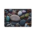 thumbnail image 7 of Colorful Sea Stones Pebbles Rugs Doormat, Non-Slip Machine Washable Carpets Floor Door Mat , 36" x 24", 7 of 7