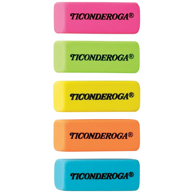 Ticonderoga Neon Wedge Eraser, 30 Count - Walmart.com