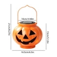 thumbnail image 2 of Halloween Decorations Outdoor Pumpkin Solar Lanterns Jack O Lantern Spooky Pattern Projection Portable Handle Waterproof Porch Patio Yard Decor Halloween Gift, 2 of 7