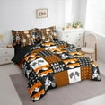 thumbnail image 4 of Manfei Boys Dirt Bike 7-Piece Twin Bedding Sets,Outdoor Extreme Sport Bedding Comforter Set,Orange Black Plaid Sheet Sets Teens,Ultra Soft Home Decor Reversible, 4 of 9