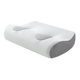 thumbnail image 2 of Almohada cervical de espuma viscoelástica con orificios para las orejas, ergonómica, cómoda para dormir de lado. Gris, 2 of 9