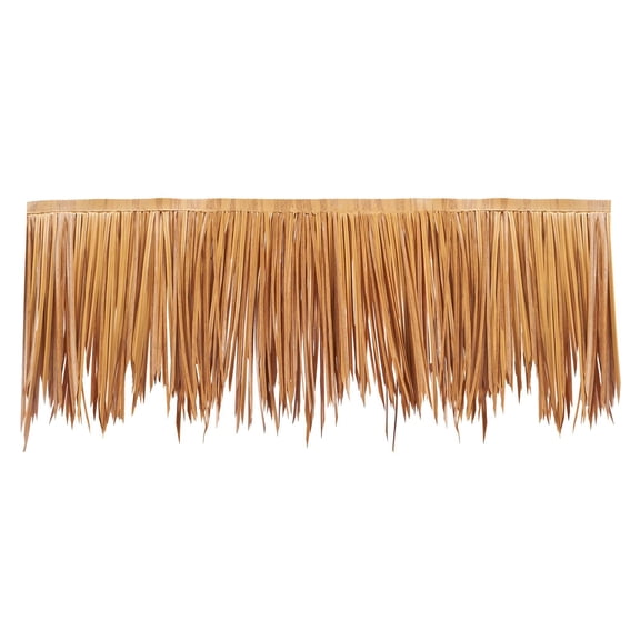 1.3x3.2 ft Artificial Thatch Roof Panel – Mexican/Tiki Hut Style Waterproof Roofing – Realistic Grass Skirt Cover for Pergolas, Bars & Outdoor Decor