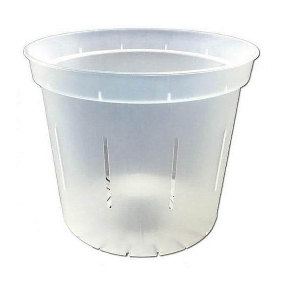 5" Clear Slotted Orchid Pot (6 Pack) by rePotme