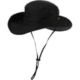 thumbnail image 1 of Sombreros de ala ancha para el sol, de malla, con protección UV, para verano, para safari, pesca, senderismo, sombreros Boonie con correa para la barbilla, impermeables y transpirables, 1 of 3