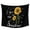 black, variant on Yellow Sunflower Small Tapestry for Bedroom Wall Hanging Tapestry, Summer Flower Bee Sunshine Black Ceiling Backdrop Tapestries Poster Blanket Wall Decor for Teens Room Living Room Dorm 23" x 28"
