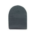 thumbnail image 1 of 12 Short Beanies Wholesale- Charcoal, 1 of 1