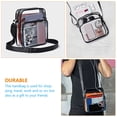 thumbnail image 3 of Bolsa de almacenamiento transparente, bolso cruzado transparente, bolso transparente, bolso portátil para mujer, bolso ajustable, 3 of 5