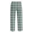 thumbnail image 4 of Grblisyd Halloween Pajama Pants Comfy Elastic Waist Pj Pants Matching Fall Pajamas Christmas Plaid Bottoms Plus Size Fleece Sweatpants with 2 Pockets 3-9 Years Light Green 90, 4 of 4