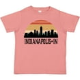 thumbnail image 3 of Inktastic Indianapolis Indiana Skyline Retro Boys or Girls Toddler T-Shirt, 3 of 5