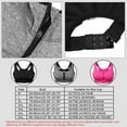 thumbnail image 2 of Women Zip Front Sports Bras High Impact Support Bra Wirefree Zipper Adjustable Post Surgery Bra, 2 of 5