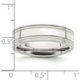 thumbnail image 5 of Sterling Silver Ss 6mm Polished Fancy Band Size 9 Made In United States qwb114-9, 5 of 5
